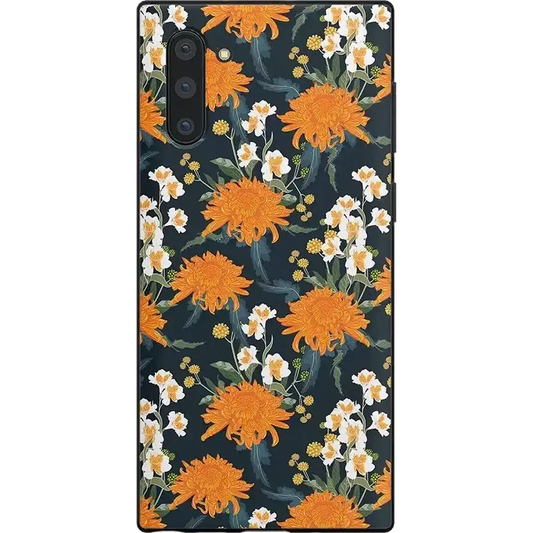 Off Tropic Floral | Exotic Orange Flower Samsung Case