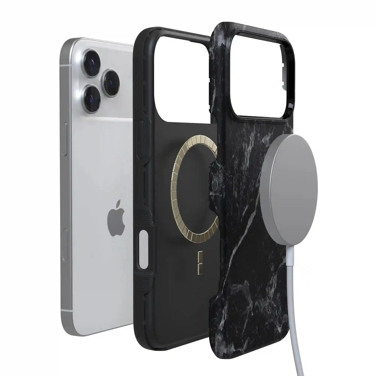 Black Pearl | Classic Black Marble Case