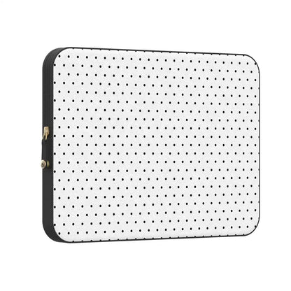 On the Dot | Black Polka Dot Laptop Case