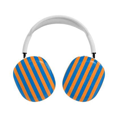 Go New York | Blue & Orange Stripes AirPods Max Case