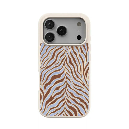 Untamed | Brown & Blue Zebra Case