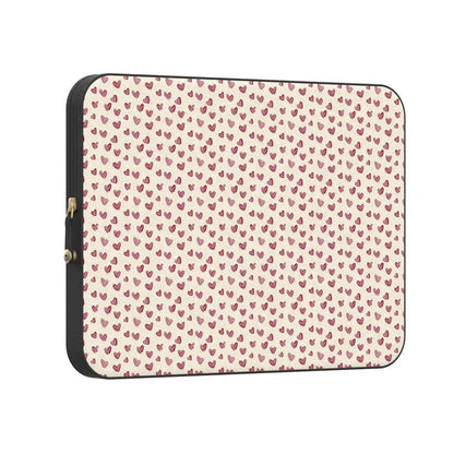 Lovebug | Mauve Hearts Laptop Case