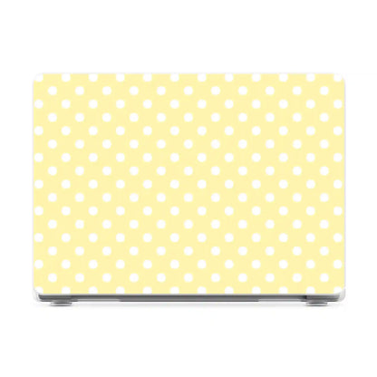 Spotted in SoHo | Yellow Polka Dot Laptop Shell