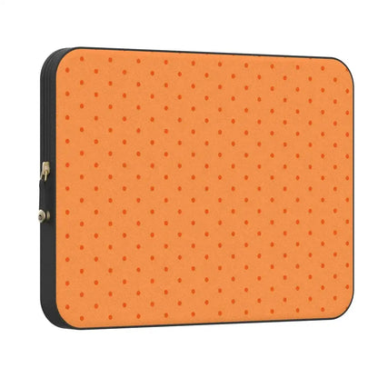 On the Dot | Orange Polka Dot Laptop Case