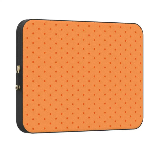 On the Dot | Orange Polka Dot Laptop Case