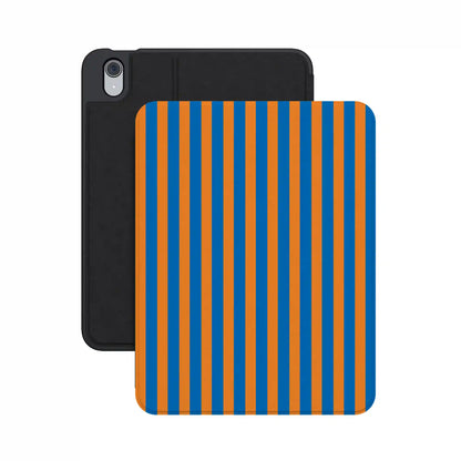 Go New York | Blue & Orange Stripes iPad Case