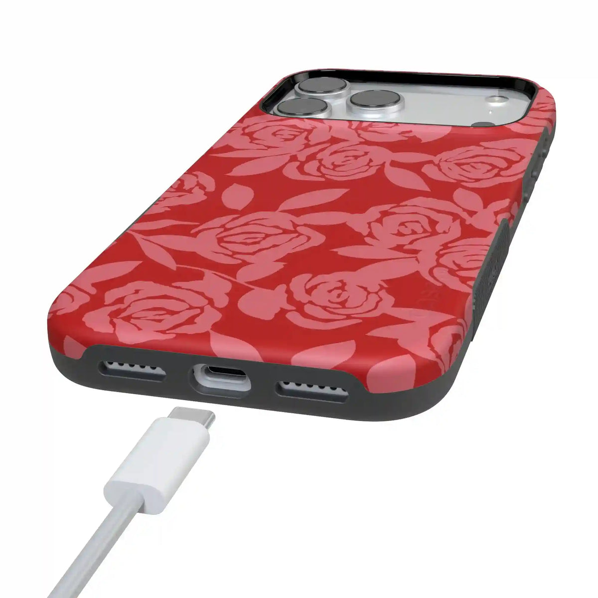 Final Rose | Red & Pink Floral Case