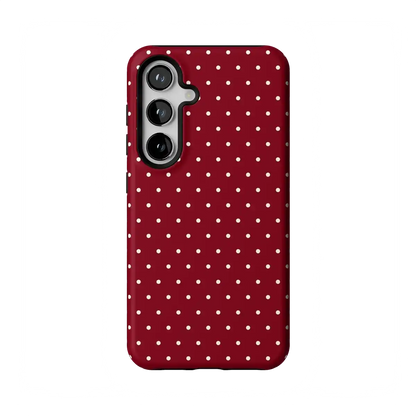 On the Dot | Maroon Polka Dot Case
