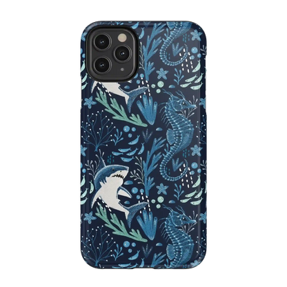 Midnight Reef | Shark Print Case