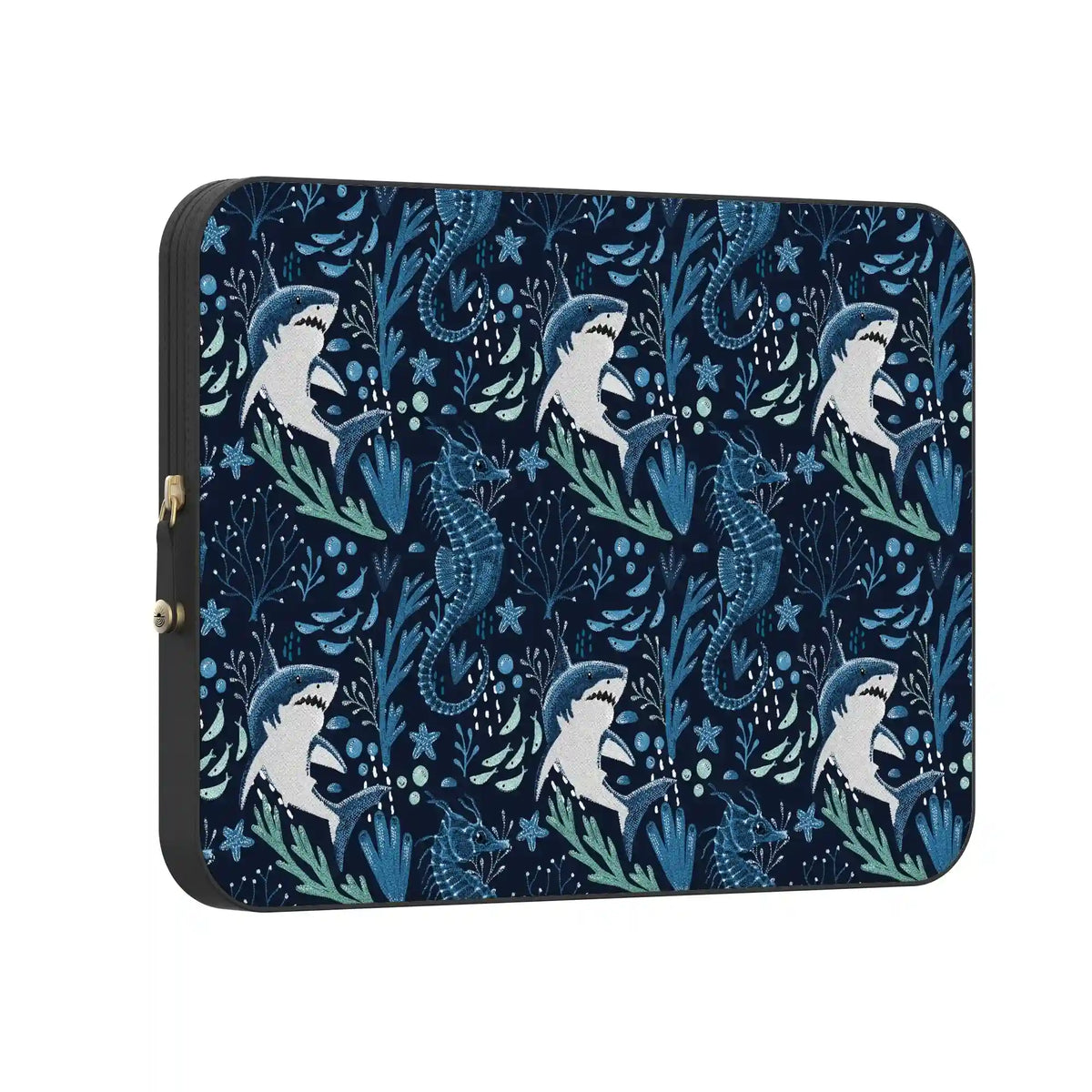 Midnight Reef | Shark Print Laptop Case