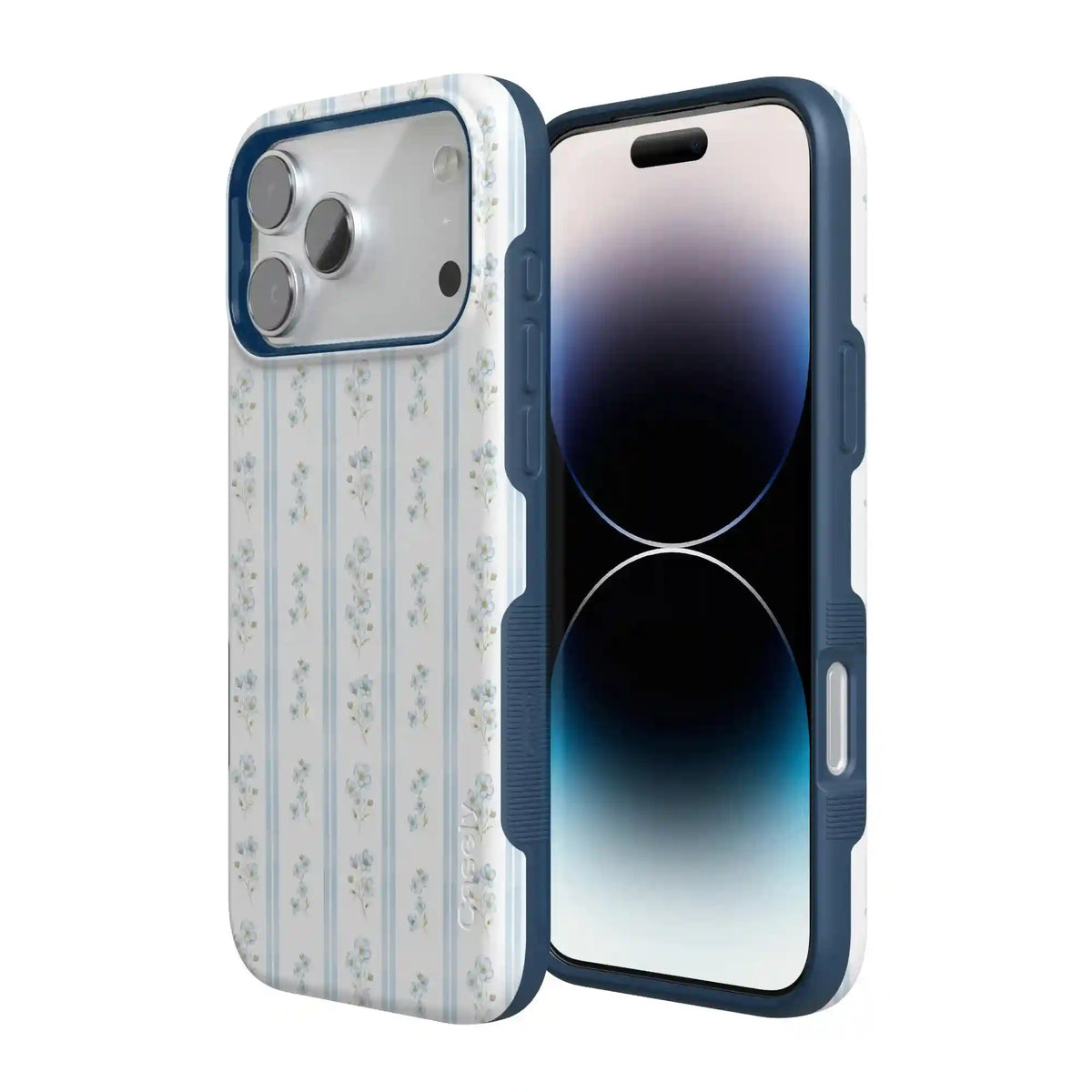 Cottage Stripe | Blue Floral Case