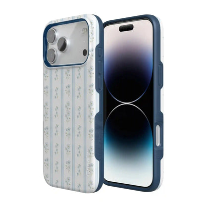 Cottage Stripe | Blue Floral Case