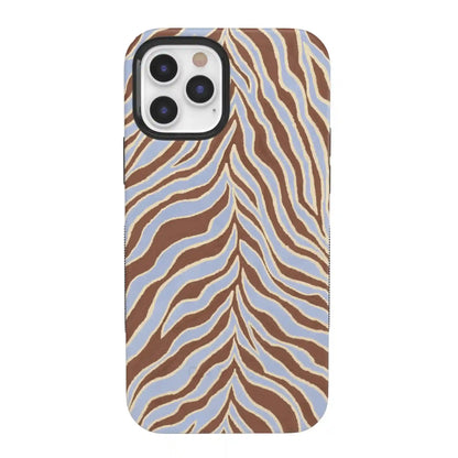 Untamed | Brown & Blue Zebra Case