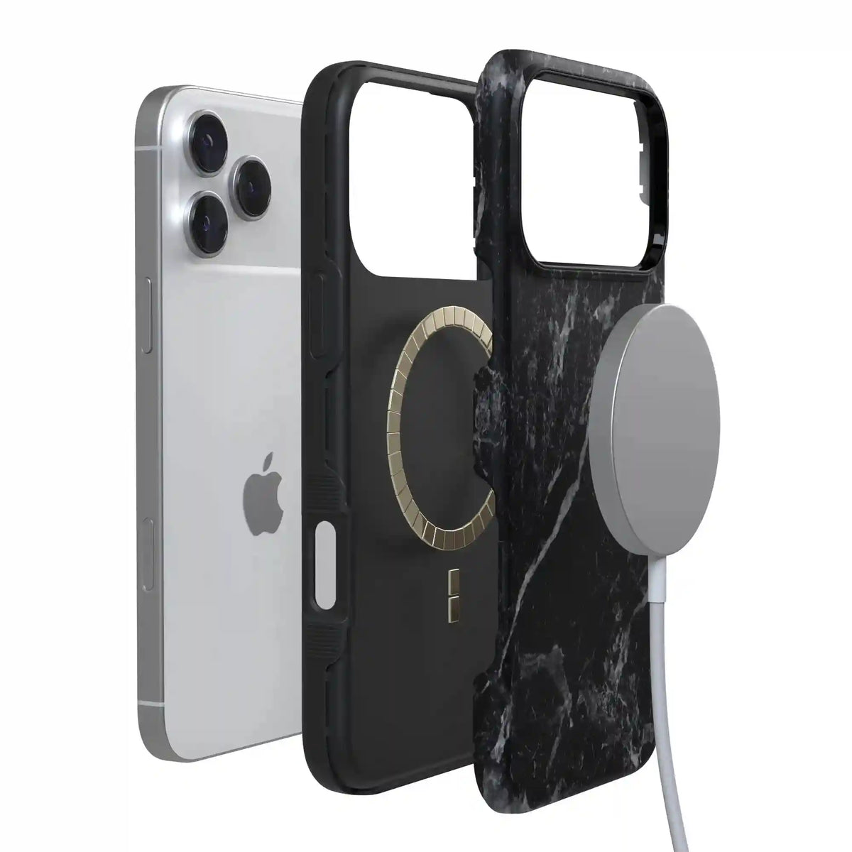 Black Pearl | Classic Black Marble Case