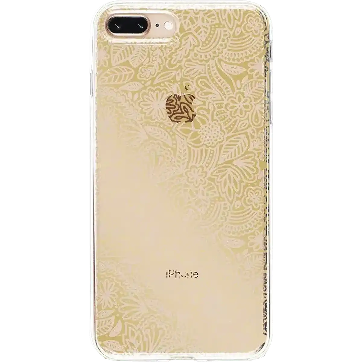 Floral Mandala | Rose Gold Clear Case