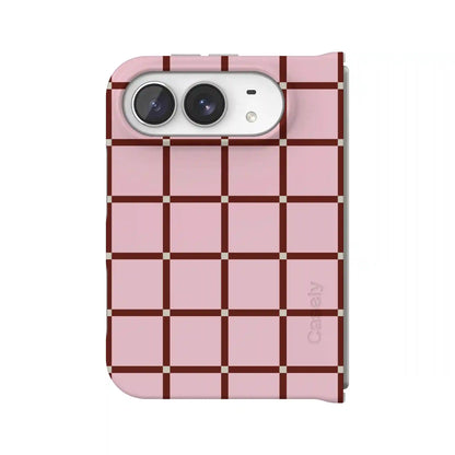 Uptown Gridlock | Pink Checkerboard Case