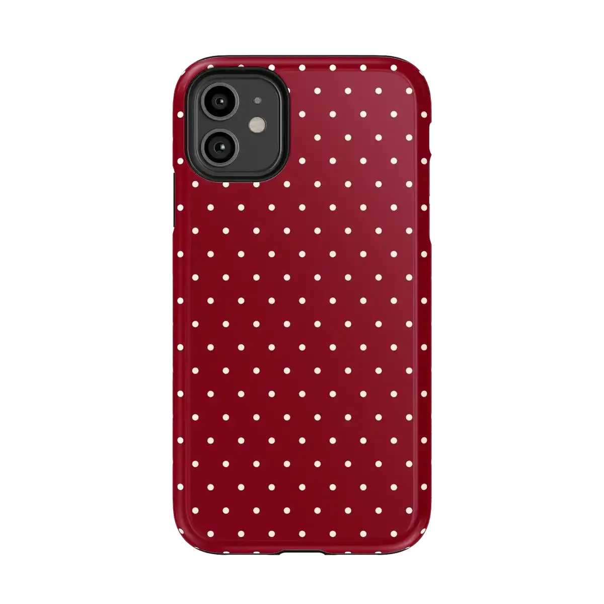 On the Dot | Maroon Polka Dot Case