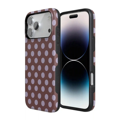 Spotted in SoHo | Burgundy Polka Dot Case