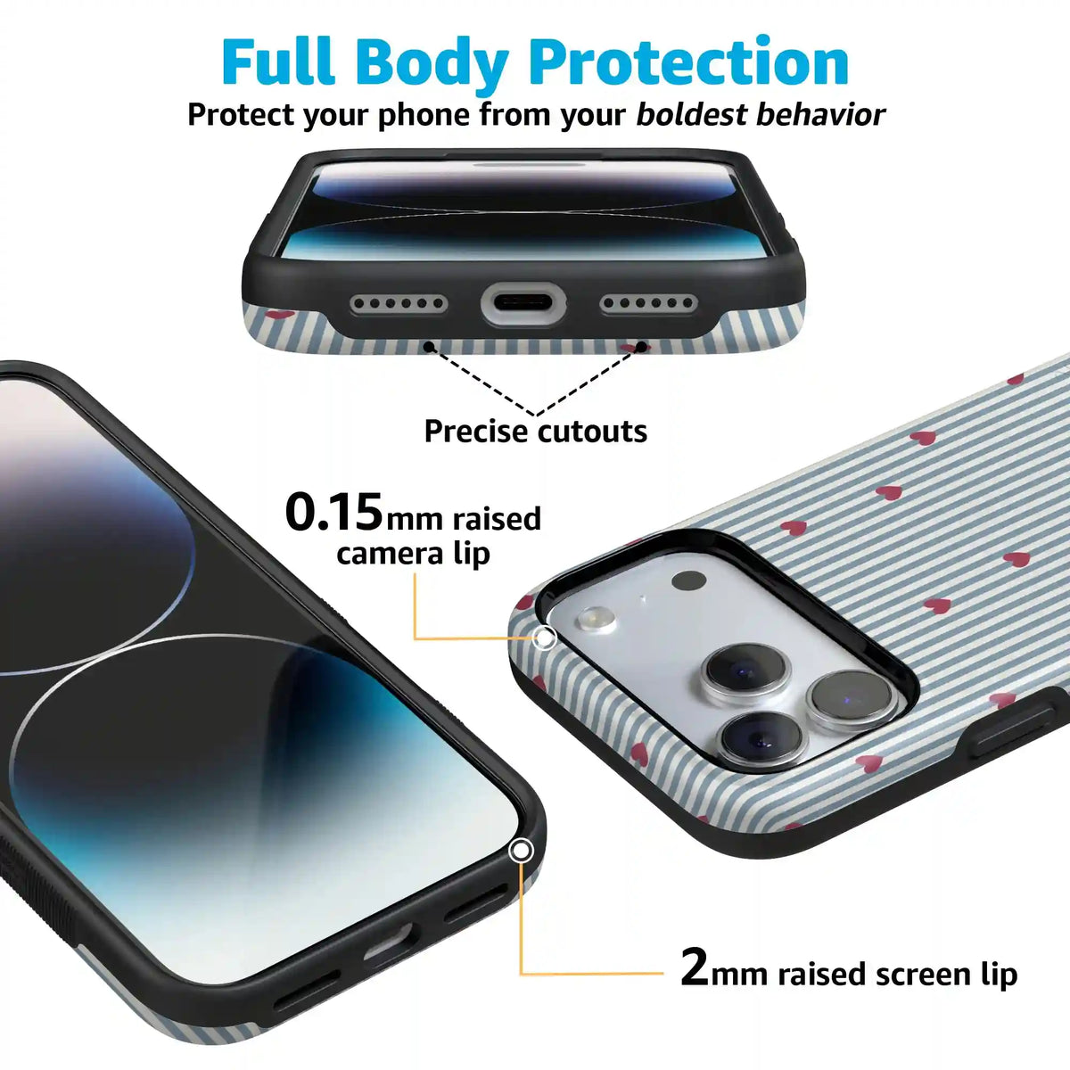Love Lines | Blue Stripes Case