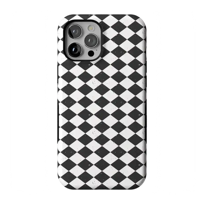 Salem's Hex | Black & White Checkered Case