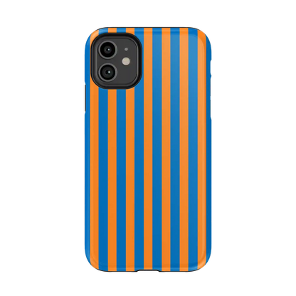 Go New York | Blue & Orange Stripes Case