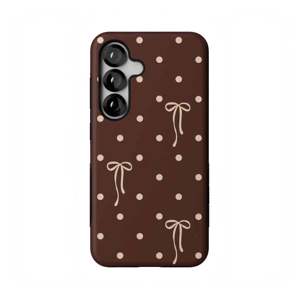 Teddy Bows | Brown Polka Dot Case