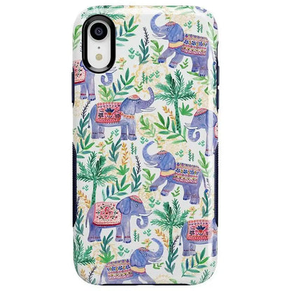 Pastel Gardens | Watercolor Elephant Floral Case