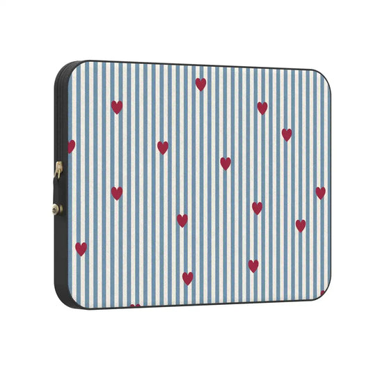 Love Lines | Blue Stripes Laptop Case
