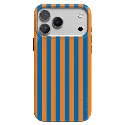 Go New York | Blue & Orange Stripes Case