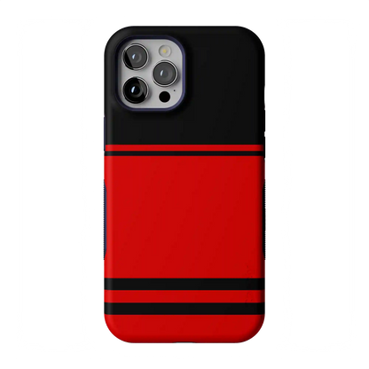 Storm Warning | Black & Red Stripes Case