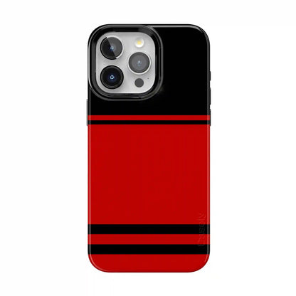 Storm Warning | Black & Red Stripes Case