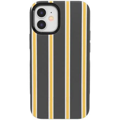 Fine Lines | Mustard Yellow Pinstripe iPhone Case