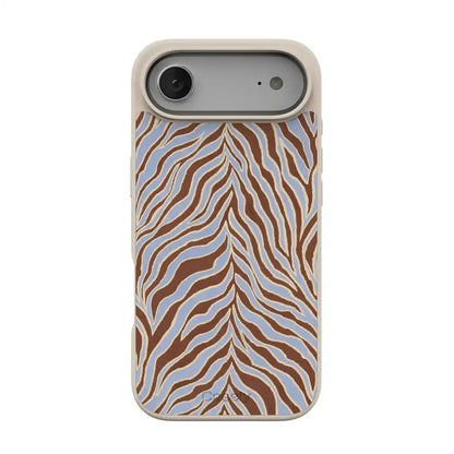 Untamed | Brown & Blue Zebra Case