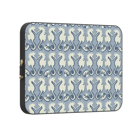 Seahorse Drift | Coastal Blues Laptop Case