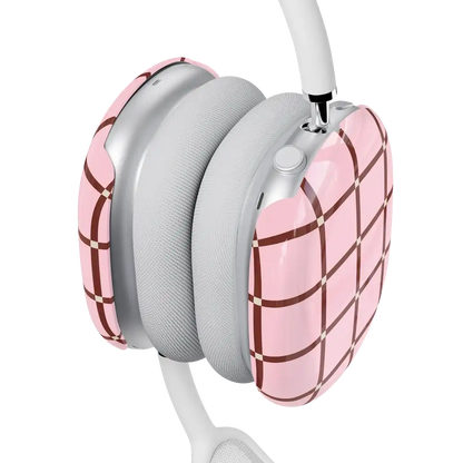 Uptown Gridlock | Pink Checkerboard AirPods Max Case