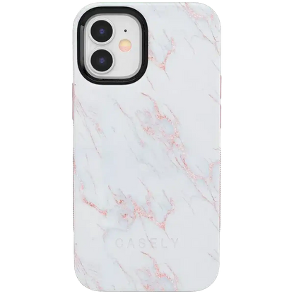 Subtle Blush | White and Pink Marble Case