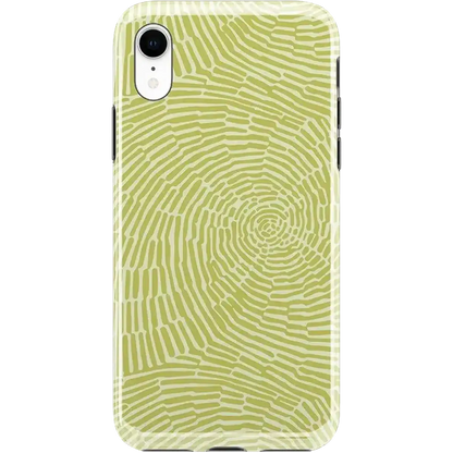 Swirl Away | Tea Green Geometric Case