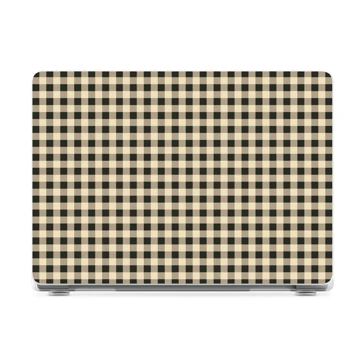 Cedar Lane | Black & Cream Gingham Laptop Shell