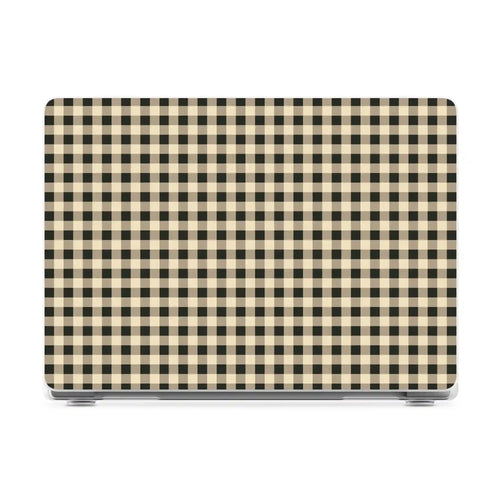 Cedar Lane | Black & Cream Gingham Laptop Shell