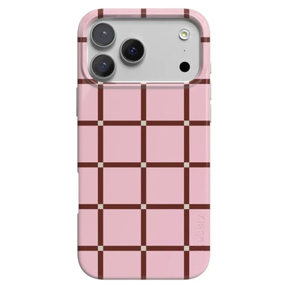 Uptown Gridlock | Pink Checkerboard Case