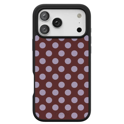 Spotted in SoHo | Burgundy Polka Dot Case