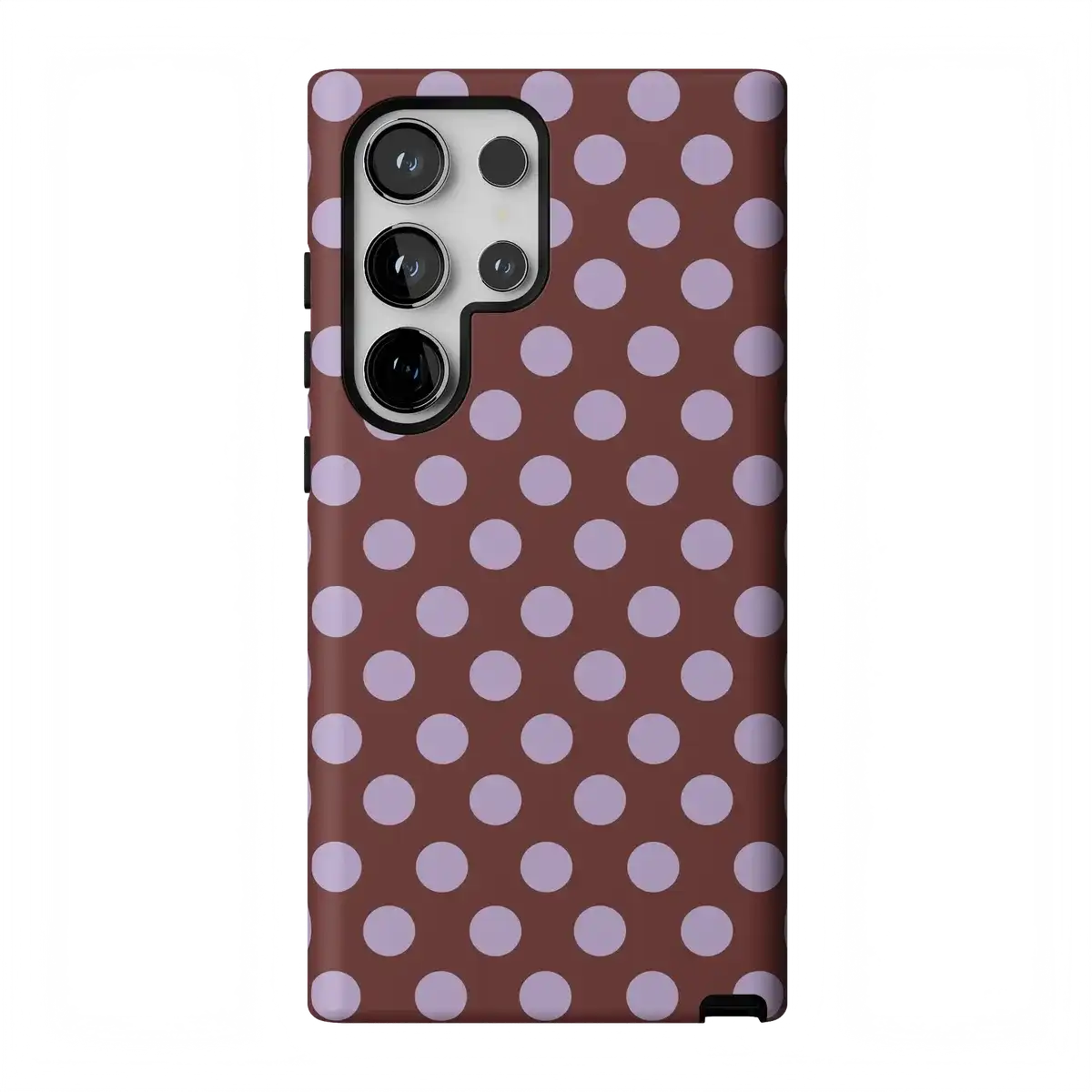 Spotted in SoHo | Burgundy Polka Dot Case