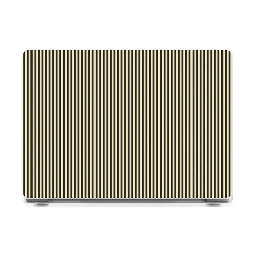 Stripes and the City | Black Pinstripes Laptop Shell