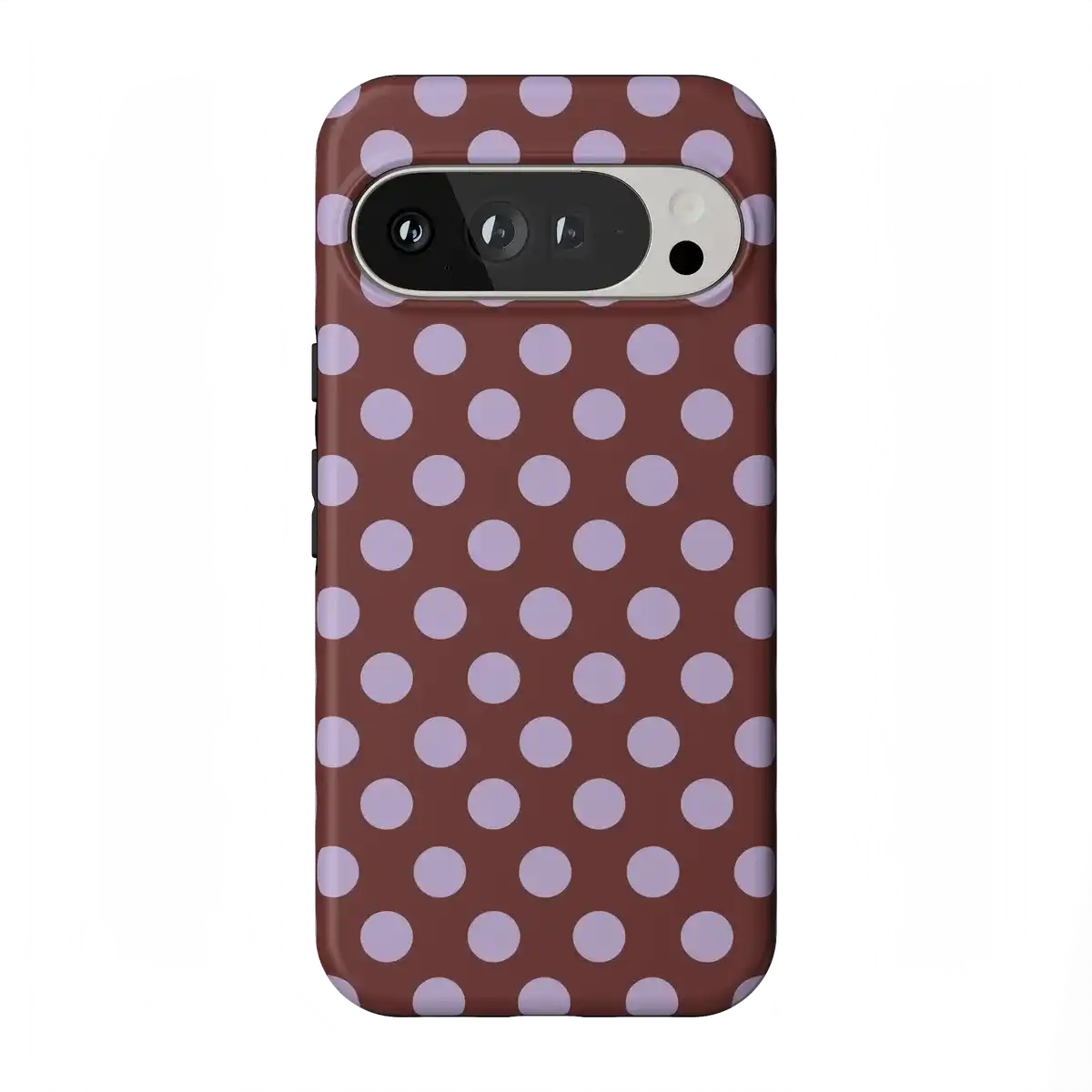 Spotted in SoHo | Burgundy Polka Dot Case