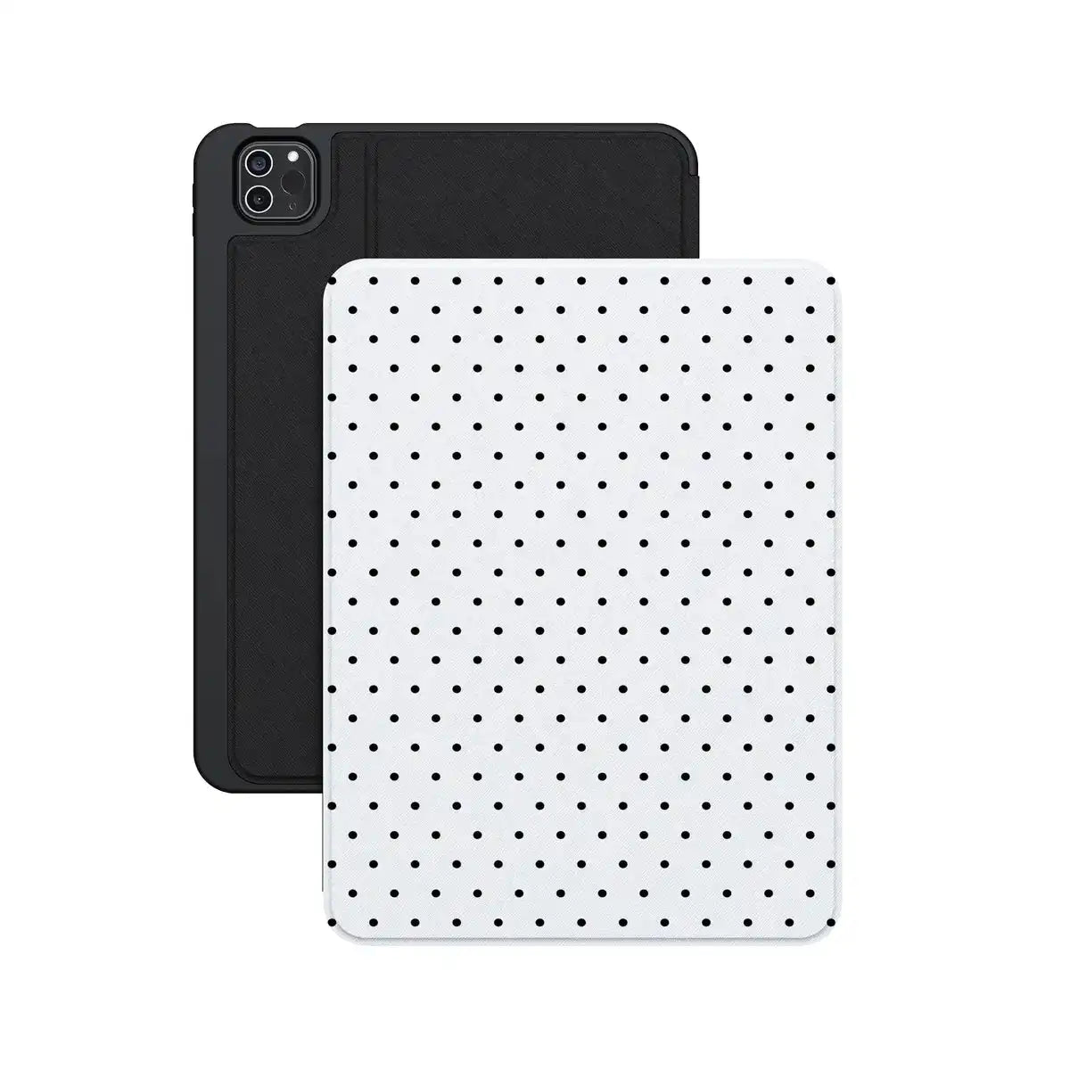 On the Dot | Black Polka Dot iPad Case