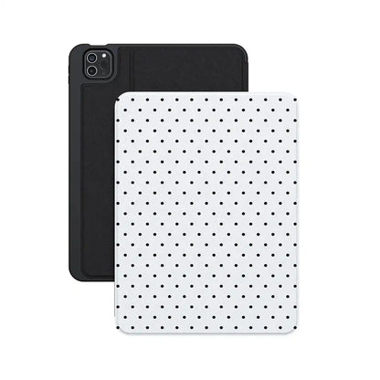 On the Dot | Black Polka Dot iPad Case