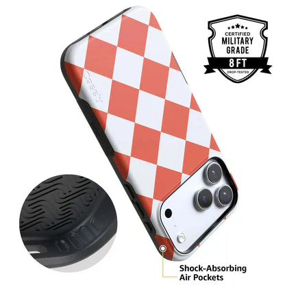 Red Checkerboard | High Contrast Design Case