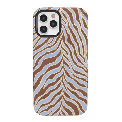 Untamed | Brown & Blue Zebra Case