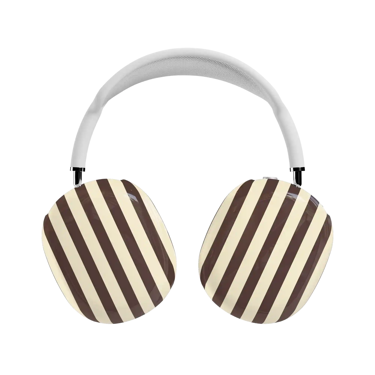 S'more Stripes | Brown Striped AirPods Max Case