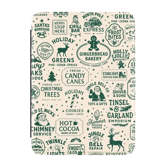 Santa's Stamps | Holiday Market Kindle Case